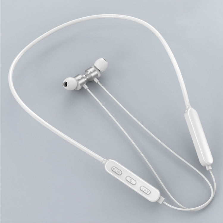 Bluetooth 5.1 Round Wire Neck-mounted Bluetooth Sports Earphone with Magnetic Function, Black, Red, Sky Blue, White