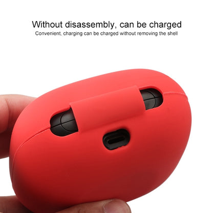 Solid Color Silicone Wireless Bluetooth Earphone Protective Case for Beats Powerbeats Pro, Red, Wine Red, Black, Dark Blue, Gray Blue, Grass Green, Grey, Light Purple, Mint Green, Purple