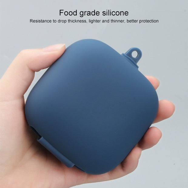 Solid Color Silicone Wireless Bluetooth Earphone Protective Case for Beats Powerbeats Pro, Red, Wine Red, Black, Dark Blue, Gray Blue, Grass Green, Grey, Light Purple, Mint Green, Purple
