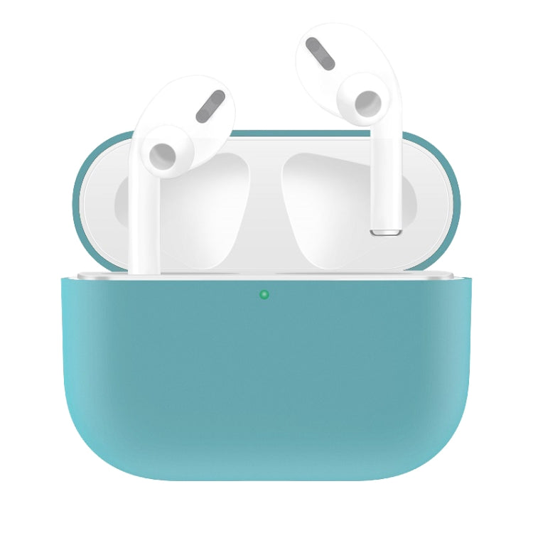 For AirPods Pro Solid Color Silicone Earphone Protective Case, Light Purple, Purple, Red, Black, Baby Blue, Coffee, White, Dark Blue, Yellow, Pink, Green, Grey, Light Pink, Watermelon Red