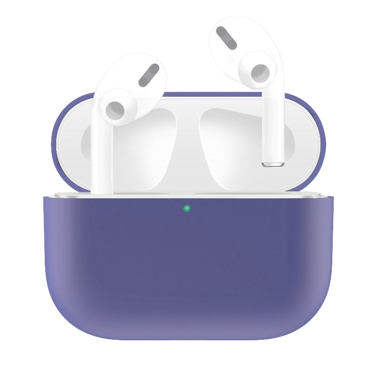 For AirPods Pro Solid Color Silicone Earphone Protective Case, Light Purple, Purple, Red, Black, Baby Blue, Coffee, White, Dark Blue, Yellow, Pink, Green, Grey, Light Pink, Watermelon Red