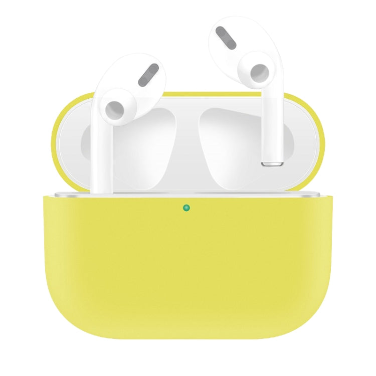 For AirPods Pro Solid Color Silicone Earphone Protective Case, Light Purple, Purple, Red, Black, Baby Blue, Coffee, White, Dark Blue, Yellow, Pink, Green, Grey, Light Pink, Watermelon Red