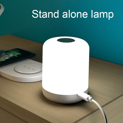 WS6 10W 2 USB Ports + USB-C / Type-C Port Multi-function Desk Lamp + Qi Wireless Charging Charger