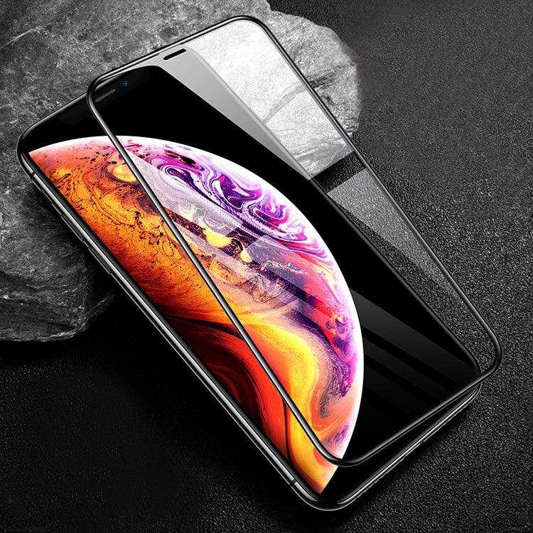 For iPhone XS / X mocolo 0.33mm 9H 3D Round Edge Tempered Glass Film, iPhone XS / X