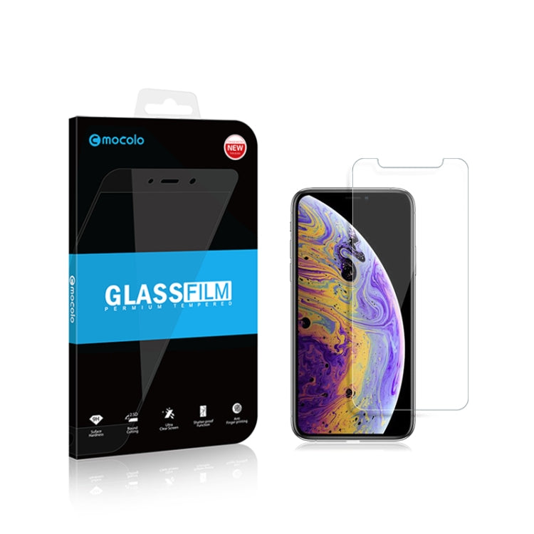 For iPhone XS / X mocolo 0.33mm 9H 2.5D Tempered Glass Film, iPhone XS / X
