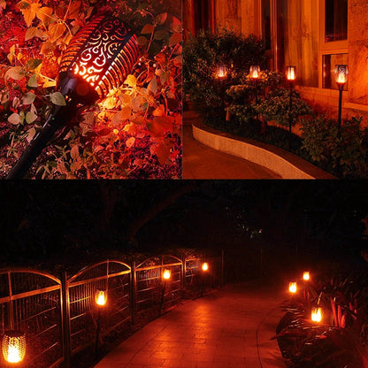 96 LED Solar Flame Light Outdoor Garden Lawn Light Garden Landscape Torch Light
