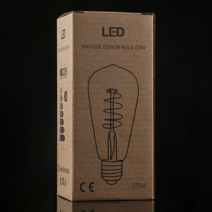 ST64 E27 4W 4 LEDs 600 LM 3000K Retro Dimming LED Filament Light Bulb Energy Saving Light, AC 220V, ST64 4W White Light, ST64 4W Warm White