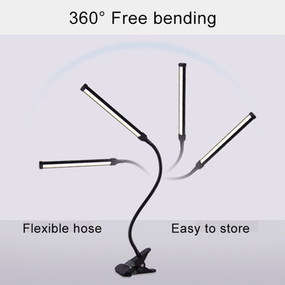 LED Desk Lamp 8W Folding Adjustable Eye Protection Table Lamp, USB Plug-in Version, USB Plug-in Version(Black), USB Plug-in Version(White)