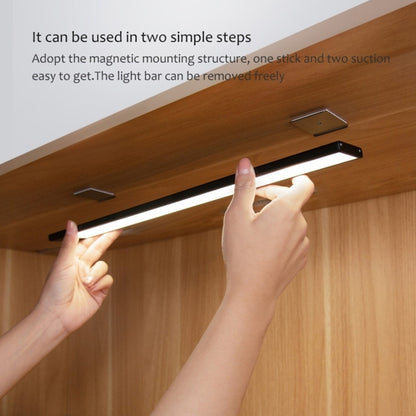20cm Original Xiaomi Youpin YEELIGHT LED Smart Human Motion Sensor Light Bar Rechargeable Wardrobe Cabinet Corridor Wall Lamps, 20cm