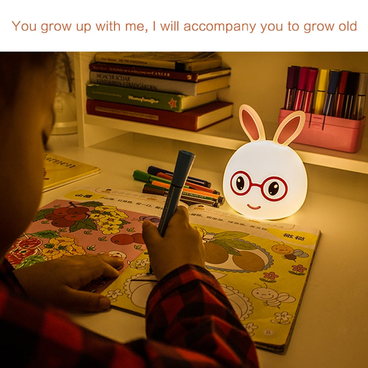 Happy Rabbit Creative Touch 3D LED Decorative Night Light, AAA Battery Version, AAA Battery Version (Pink), AAA Battery Version (Blue)