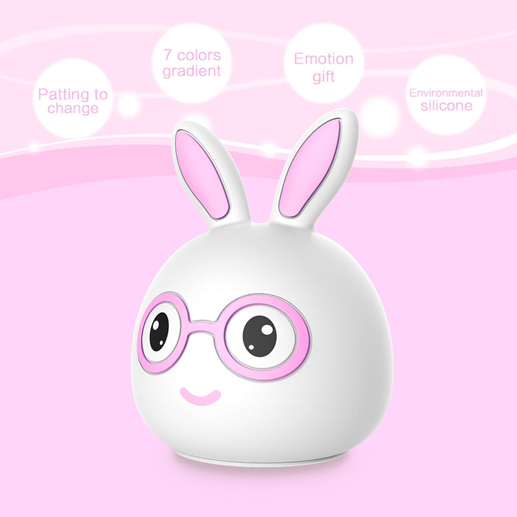 Happy Rabbit Creative Touch 3D LED Decorative Night Light, USB Charging Version