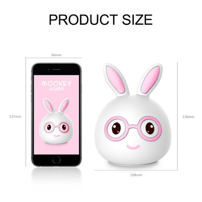 Creative USB Charging LED Decoration Lamp Novelty Gift , Smile Pink Rabbit/USB Charging, Smile Blue Rabbit/USB Charging, Happy Pink Rabbit/USB Charging, Happy Blue Rabbit/USB Charging