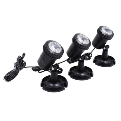 3 In 1 Warm Light Lawn Insertion Pool Diving Solar Spotlight, Warm Light