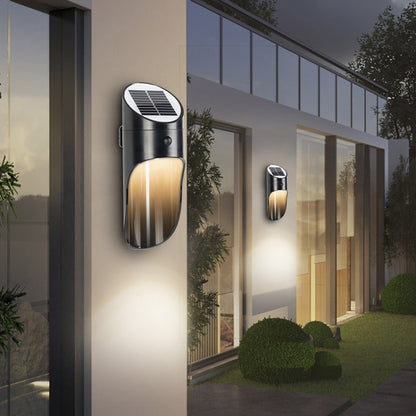 Solar Outdoor LED Induction Wall Light Night Light Radar Human Body Induction Lighting, White Light, White Light (White), White Light (Black), White Light (Grey)