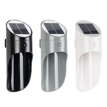 Solar Outdoor LED Induction Wall Light Night Light Radar Human Body Induction Lighting, White Light, White Light (White), White Light (Black), White Light (Grey)