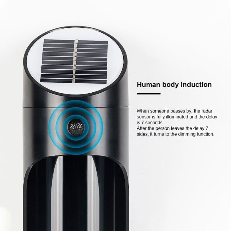 Solar Outdoor LED Induction Wall Light Night Light Radar Human Body Induction Lighting, White Light, White Light (Black), White Light (Grey), White Light (White)