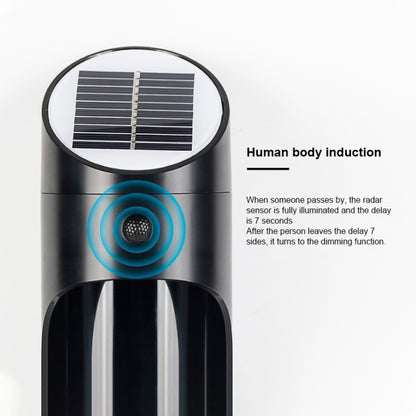 Solar Outdoor LED Induction Wall Light Night Light Radar Human Body Induction Lighting, White Light, White Light (White), White Light (Black), White Light (Grey)