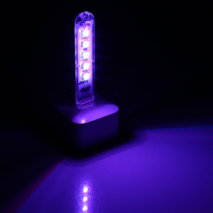 5V Colorful 5LEDs USB LED Light Portable Small Night Light with Switch