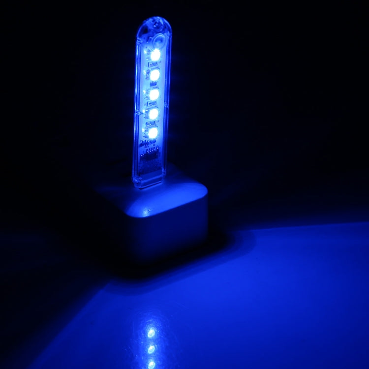 5V Colorful 5LEDs USB LED Light Portable Small Night Light with Switch