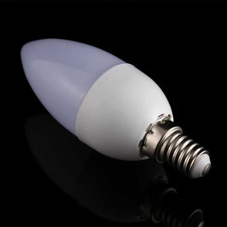 3W 6500K E14 2835 8LEDs Pointed LED Energy Saving Bulb, Light Color: White Light, 110-220V, White Light