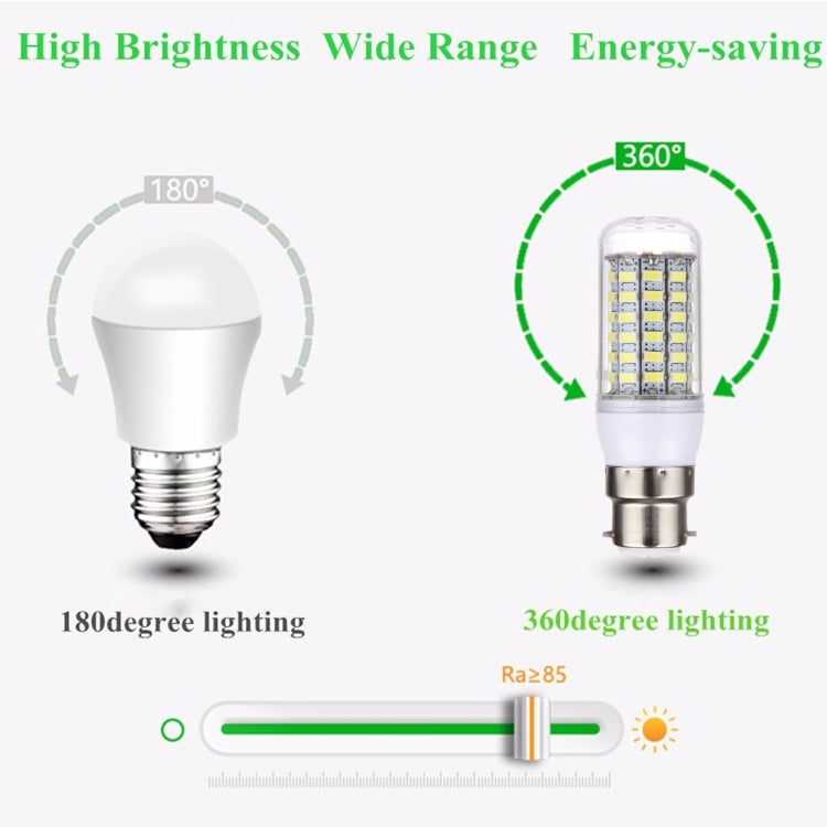 B22 5.5W 69 LEDs SMD 5730 LED Corn Light Bulb, AC 12-60V, AC 12-60V