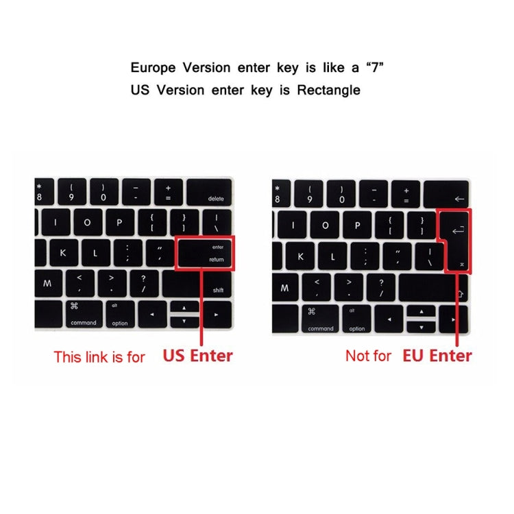 ENKAY Hat-Prince 2 in 1 Frosted Hard Shell Plastic Protective Case + US Version Ultra-thin TPU Keyboard Protector Cover for 2016 New MacBook Pro 15.4 inch with Touchbar (A1707), 15.4 inch with Touch Bar US Version, 15.4 inch with Touch US Version      ...