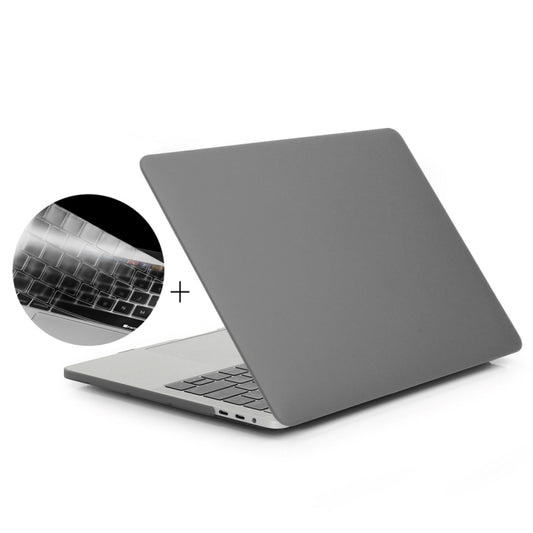 ENKAY Hat-Prince 2 in 1 Frosted Hard Shell Plastic Protective Case + Europe Version Ultra-thin TPU Keyboard Protector Cover for 2016 MacBook Pro 15.4 Inch with Touch Bar (A1707), 15.4 inch with Touch Bar Europe Version