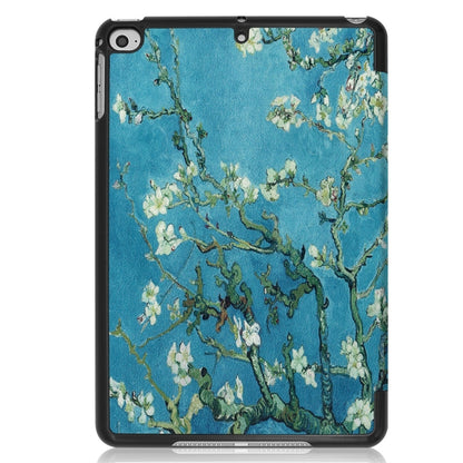Graffiti Pattern Custer Texture Horizontal Flip PU Leather Case for iPad Mini 2019 / Mini 4 , with Three-folding Holder & Sleep / Wake-up Function, For iPad Mini 2019 / Mini 4