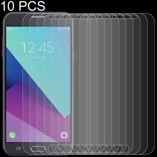 10 PCS 0.26mm 9H 2.5D Tempered Glass Film for Samsung Galaxy J7 V, For Galaxy J7 V(10 PCS)