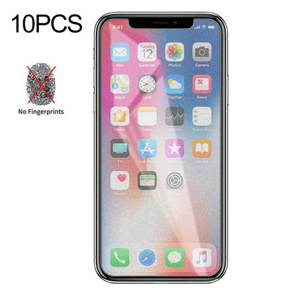 For iPhone X / XS / iPhone 11 Pro 10pcs Non-Full Matte Frosted Tempered Glass Film, For iPhone X / XS / iPhone 11 Pro(10 PCS)
