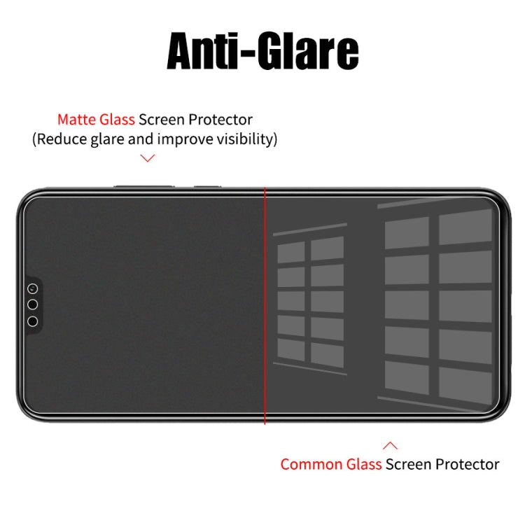 50 PCS Non-Full Matte Frosted Tempered Glass Film for Galaxy J4, No Retail Package, For Galaxy J4 (50 PCS)