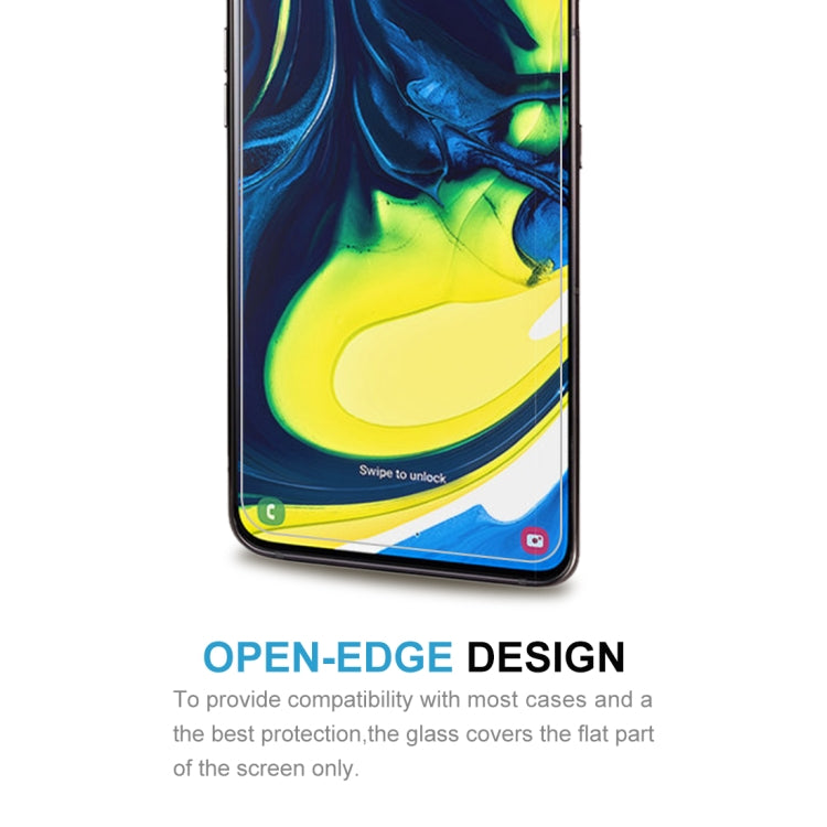 0.26mm 9H 2.5D Tempered Glass Film for Galaxy A80/A90, For Galaxy A80
