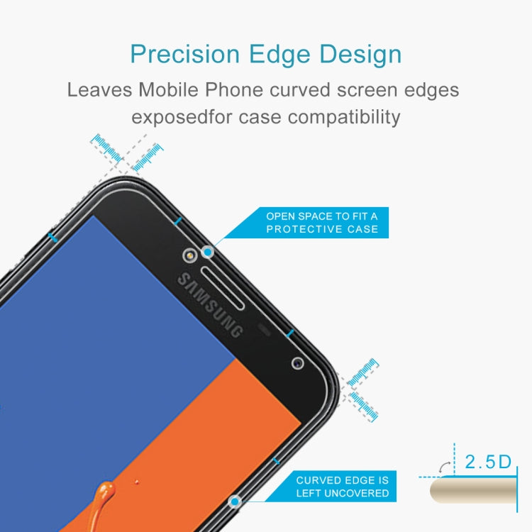 0.26mm 9H 2.5D Tempered Glass Film for Galaxy J4, For Galaxy J4