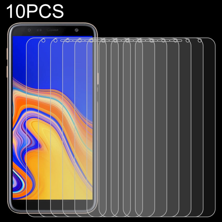 10 PCS 0.26mm 9H 2.5D Tempered Glass Film for Galaxy J4+, For Galaxy J4+
