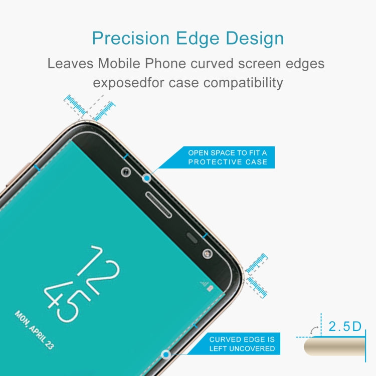 0.26mm 9H 2.5D Tempered Glass Film for Galaxy J6, For Galaxy J6