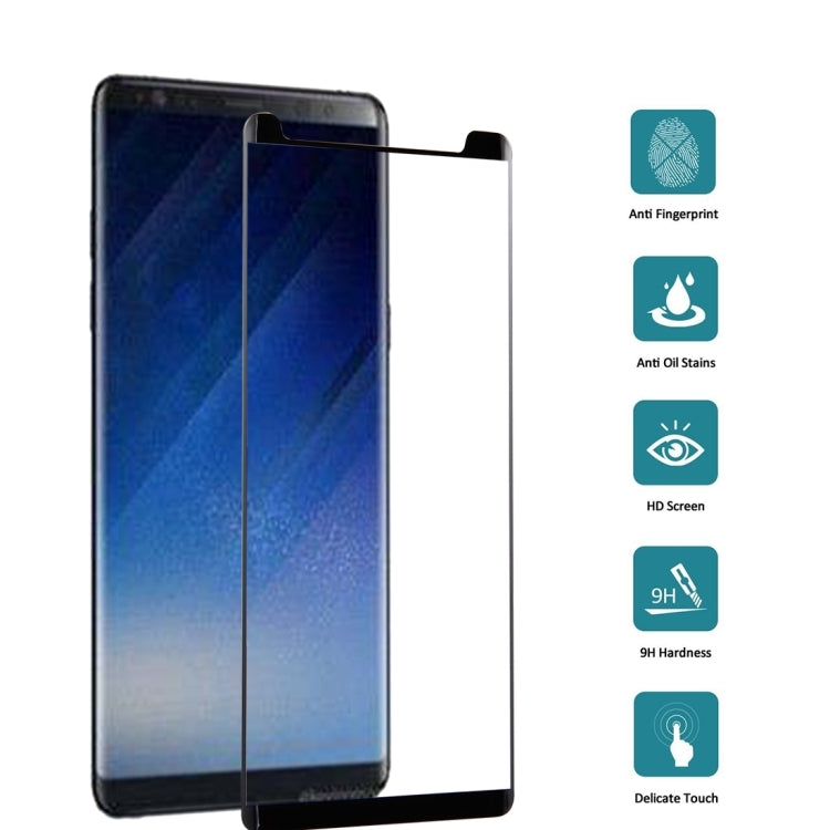 25 PCS Full Glue 3D Curved Silk-screen Non-full Screen Tempered Glass Screen Protector with Fully Adhesive For Galaxy Note 8, For Galaxy Note 8, Fully Adhesive
