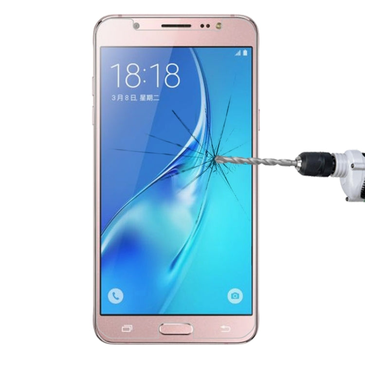For Galaxy J5 (2017) / J530 (US Version) 0.3mm 9H Surface Hardness 2.5D Explosion-proof Tempered Glass Non-full Screen Film, For Galaxy J5 (2017) / J530 (US Version)(1 PC)