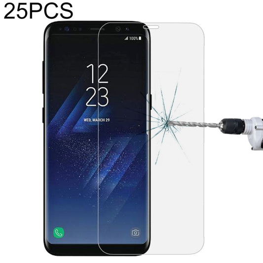 25 PCS For Galaxy S8 Plus / G9550 0.3mm 9H Surface Hardness 3D Curved Full Screen Tempered Glass Screen Protector, For Galaxy S8 Plus / G9550