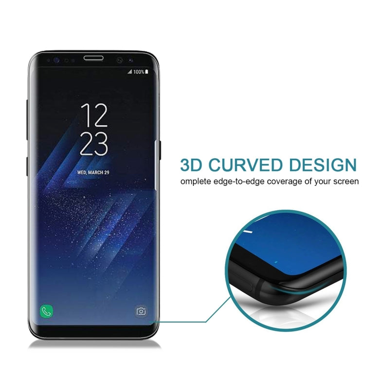 25 PCS For Galaxy S8 Plus / G9550 0.3mm 9H Surface Hardness 3D Curved Full Screen Tempered Glass Screen Protector, For Galaxy S8 Plus / G9550