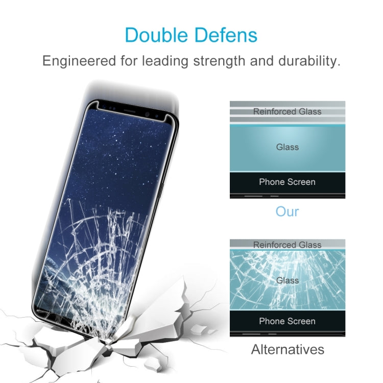25 PCS For Galaxy S8 Plus / G955 0.26mm 9H Surface Hardness 3D Explosion-proof Non-full Edge Glue Screen Curved Case Friendly Tempered Glass Film, For Galaxy S8 Plus / G955, For Galaxy S8 Plus