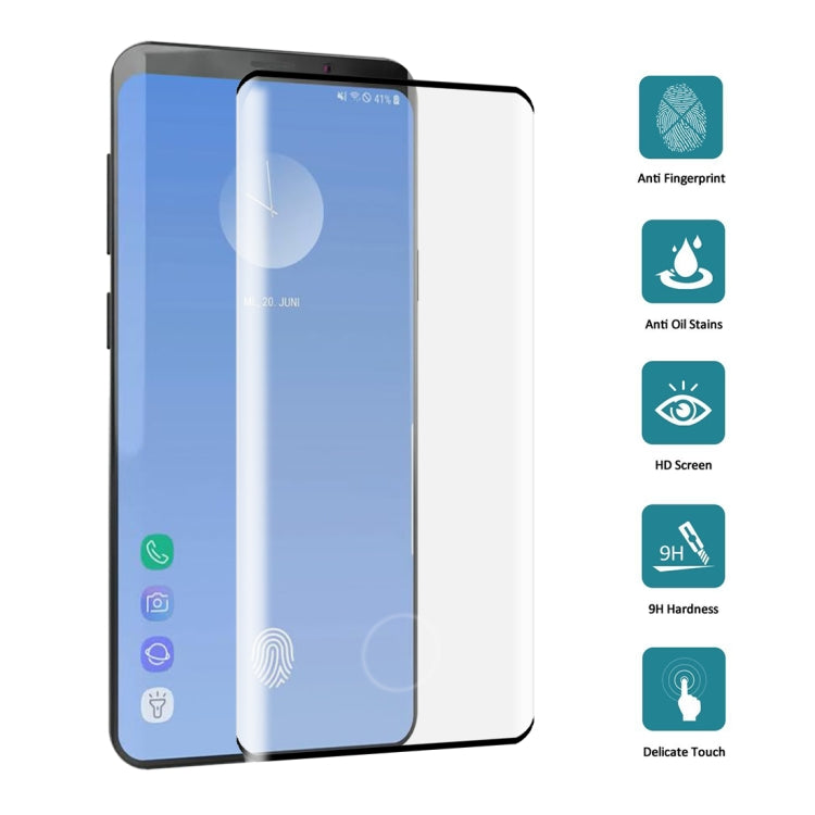 25 PCS For Galaxy S10 0.3mm 9H 3D Full Screen Tempered Glass Film, Screen Fingerprint Unlocking is Supported, For Galaxy S10, Fingerprint Unlock (25 PCS)
