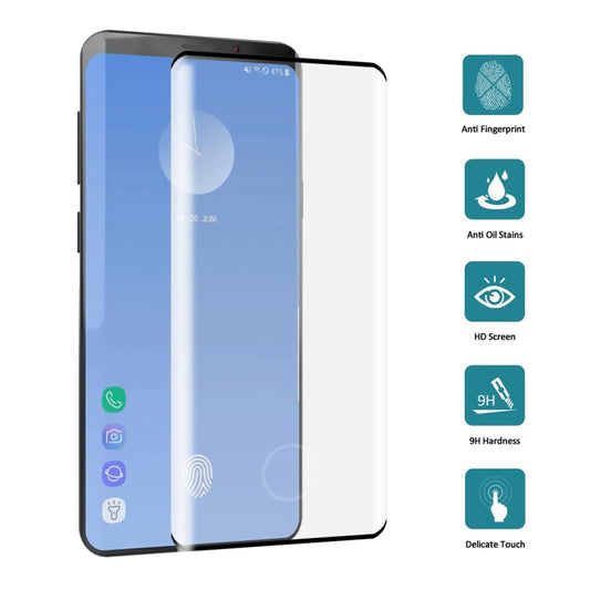 25 PCS For Galaxy S10 0.3mm 9H 3D Full Screen Tempered Glass Film, Screen Fingerprint Unlocking is Supported, For Galaxy S10, Fingerprint Unlock (25 PCS)