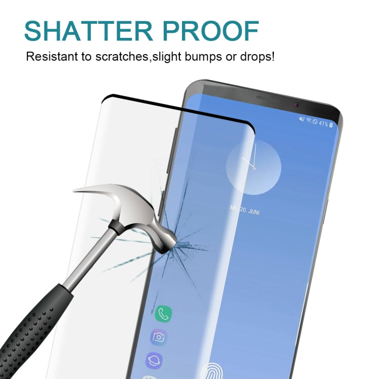 25 PCS For Galaxy S10 0.3mm 9H 3D Full Screen Tempered Glass Film, Screen Fingerprint Unlocking is Supported, For Galaxy S10, Fingerprint Unlock (25 PCS)