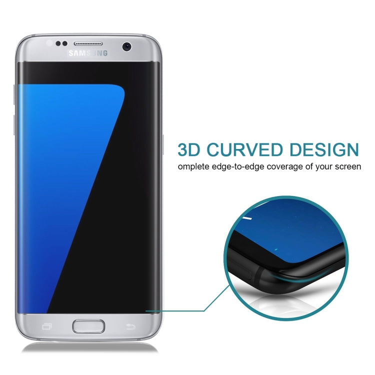 25 PCS For Galaxy S7 Edge / G935 0.26mm 9H Surface Hardness 3D Explosion-proof Colorized Silk-screen Tempered Glass Full Screen Film