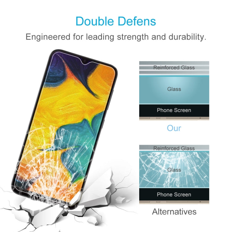 10 PCS 0.26mm 9H 2.5D Tempered Glass Film for Galaxy A30 / A30 JP, For Galaxy A30 (10 PCS)