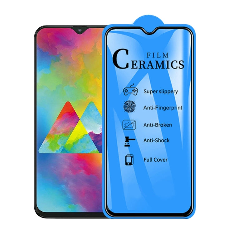 25 PCS 2.5D Full Glue Full Cover Ceramics Film for Galaxy M20, For Galaxy M20 (25 PCS)