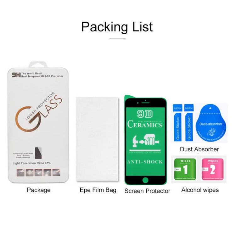 2.5D Full Glue Full Cover Ceramics Film for iPhone 8 Plus / 7 Plus, For iPhone 8 Plus / 7 Plus (White)(1 PC), For iPhone 8 Plus / 7 Plus (Black)(1 PC)