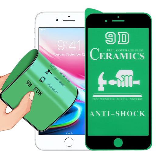 2.5D Full Glue Full Cover Ceramics Film for iPhone 8 / 7, For iPhone 8 / 7 (Black)(1 PC), For iPhone 8 / 7 (White)(1 PC)