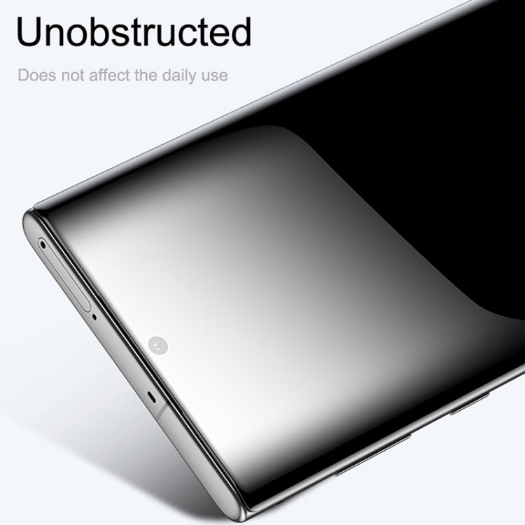 For Galaxy Note 10+ Full Glue 3D Curved Edge Tempered Glass Film, Fingerprint Unlock Is Supported, For Galaxy Note 10+ 9H (1 PC)
