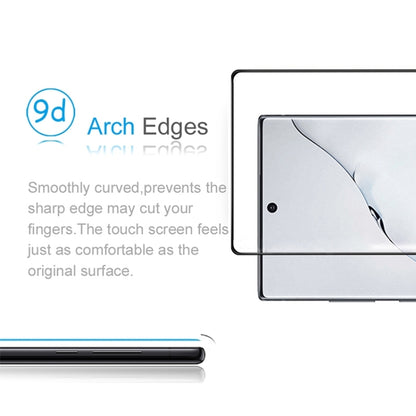 For Galaxy Note 10  Full Glue 3D Curved Edge Tempered Glass Film, Fingerprint Unlock Is Supported, For Galaxy Note